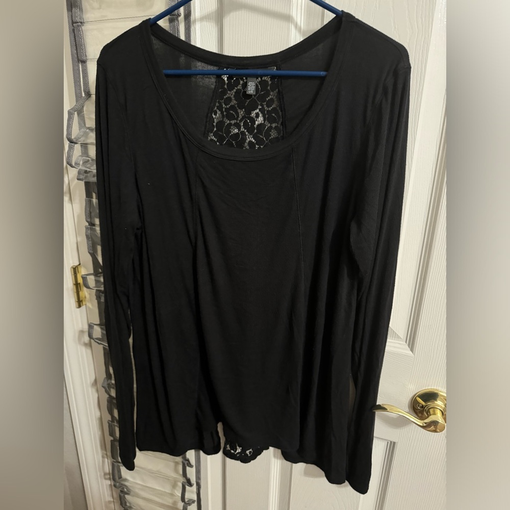 Victoria Secret Lace back long sleeve size Large